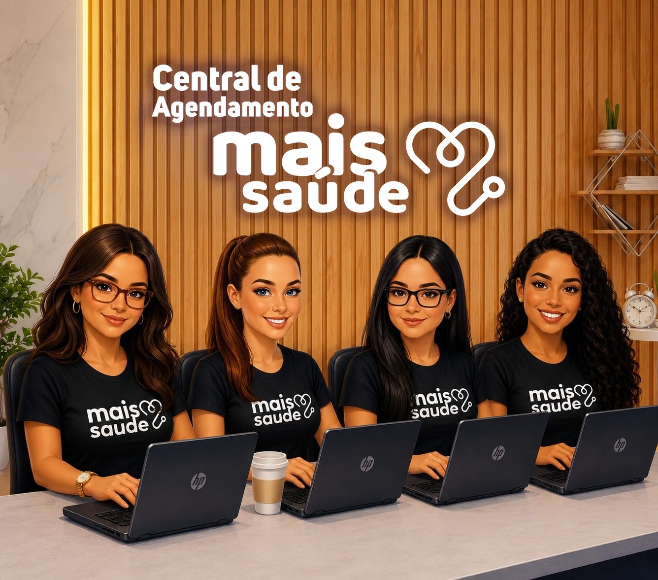 Equipe da Central de Agendamentos Mais Saúde